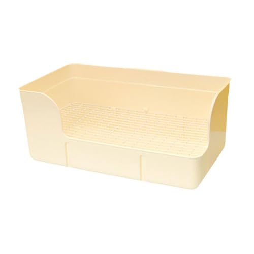 ＡＷＨＡＯ Kaninchenstreu Pfanne kleine tierbetttoilette töpfchen ecktoilettenbox für ratten, Beige von ＡＷＨＡＯ