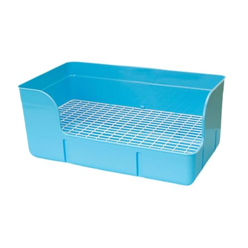 ＡＷＨＡＯ Kaninchenstreu Pfanne kleine tierbetttoilette töpfchen ecktoilettenbox für ratten, Blau von ＡＷＨＡＯ