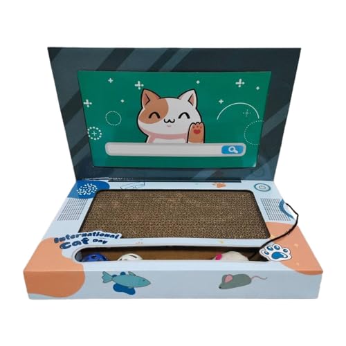 ＡＷＨＡＯ Katzen-Laptop-Kratzbaum, Katzen-Laptop-Spielzeug, Katzen-Kratzbaum, Karton-Katzenkratzbaum für Kätzchen von ＡＷＨＡＯ