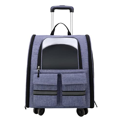 ＡＷＨＡＯ Katzen Trolley Rucksack, Haustier Tragetasche mit Griff, Zwinger, Atmungsaktive Handtasche, Tragetasche für Welpen, Kätzchen, Kitty, Spaziergänge, Tra, Violett von ＡＷＨＡＯ