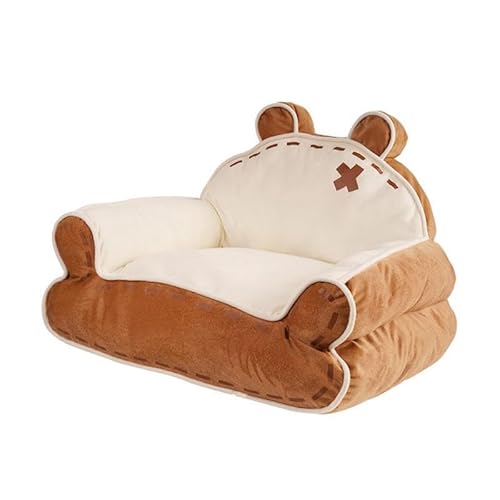 ＡＷＨＡＯ Katzencouchbett, Katzenbetten für Hauskatzen, bequem, Cartoon, modisch, warm, Katzensofa, Hundebett für Welpen, kleine Hunde, Kätzchen von ＡＷＨＡＯ