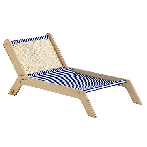 ＡＷＨＡＯ Katzenhängematte, Katzenruhe Hängematte, Strand Kratzbrett, Sommer Geeignete Katzencouch, Katzen Sommer Strandbett, Katzenmöbel Zum Schlafen Kleiner K, Strandstuhl von ＡＷＨＡＯ