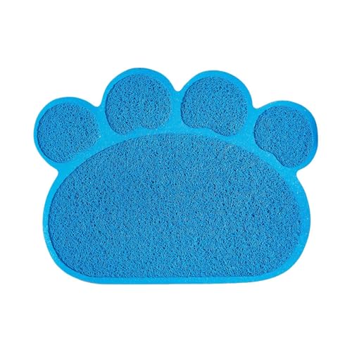 ＡＷＨＡＯ Katzenstreumatte, Futtertischset, Hundefuttermatte, Futternapfmatte für Kätzchen, kleine Tiere, Kätzchen, Blau von ＡＷＨＡＯ