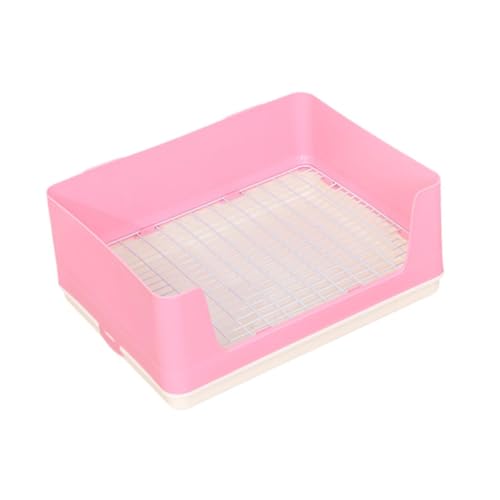 ＡＷＨＡＯ Katzentoilette Haustiertoilette Kleintiere Katzentoilette Pee Pan Tablett für Frettchen Chinchilla, ROSA von ＡＷＨＡＯ