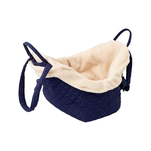 ＡＷＨＡＯ Katzentragetasche, weiche tragbare Haustiertasche, abnehmbare Haustiertasche, warme Handtasche für kleine Hunde, Katzentragetasche für kleine und, Navy Blau von ＡＷＨＡＯ