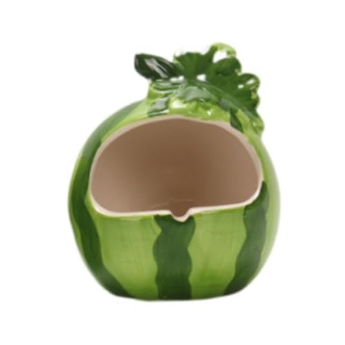 ＡＷＨＡＯ Keramikhamsterhaus, Fruchtform kleines Tier, Hüttenkäfig für Hamste, Wassermelone von ＡＷＨＡＯ