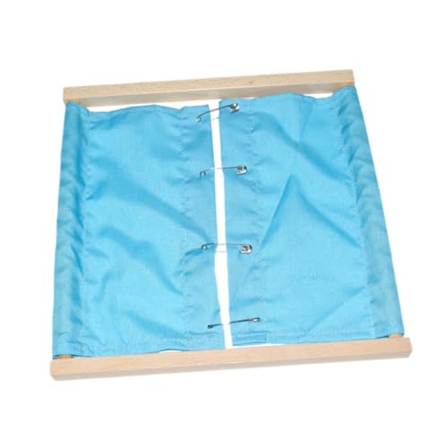 ＡＷＨＡＯ Kleidung Board Sensorische Board Vorschule Lernen Spielzeug Kleid Lernen Board Kids Busy Board für Kinder Vorschule, Blaue Anstecknadel von ＡＷＨＡＯ