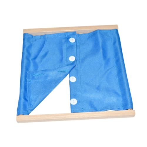 ＡＷＨＡＯ Kleidung Board Sensorische Board Vorschule Lernen Spielzeug Kleid Lernen Board Kids Busy Board für Kinder Vorschule, dunkelblauer Knopf von ＡＷＨＡＯ