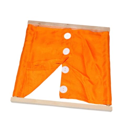 ＡＷＨＡＯ Kleidung Board Sensorische Board Vorschule Lernen Spielzeug Kleid Lernen Board Kids Busy Board für Kinder Vorschule, orangefarbener Knopf von ＡＷＨＡＯ