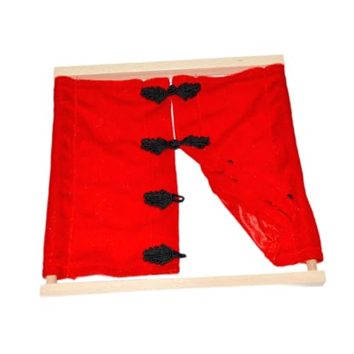 ＡＷＨＡＯ Kleidung Board Sensorische Board Vorschule Lernen Spielzeug Kleid Lernen Board Kids Busy Board für Kinder Vorschule, rote Schnalle von ＡＷＨＡＯ