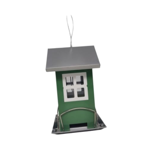 ＡＷＨＡＯ Outdoor Vogelfuttervogel Vogel Food Schüssel wetterfeste Vogelfeeder Hanges Vogel Käfig Metallgarten Dekor für Hinterhof Balkon Terrasse von ＡＷＨＡＯ