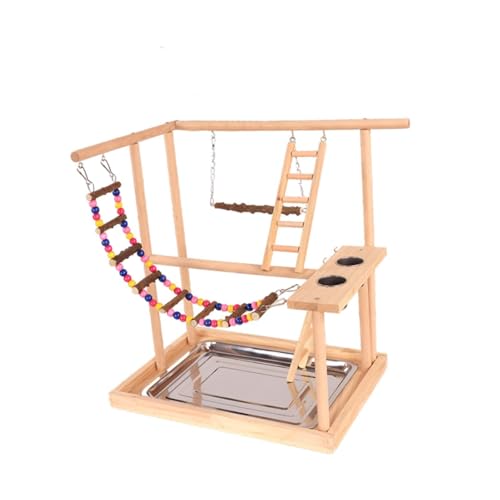 ＡＷＨＡＯ Papageien-Spielplatz, Vogel-Spielständer, Vogel-Spiel-Fitnessstudio-Ständer, Vogel-Sitzstangenständer für Aras von ＡＷＨＡＯ