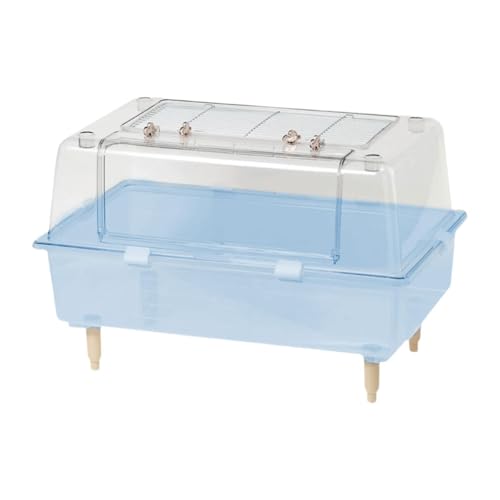 ＡＷＨＡＯ Transparenter Hamsterkäfig Mäuse und Ratten Lebensraum Kleintierkäfig Hamsterhaus Kleintiere, Blau von ＡＷＨＡＯ