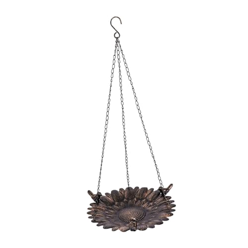 ＡＷＨＡＯ Vogelfutterspender zum Aufhängen, Vogeltränke, stabil, elegant, tragbar, Ornament, Futternapf, Trinktablett für, Garten von ＡＷＨＡＯ