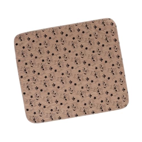 ＡＷＨＡＯ Waschbares PIPI-Pad für Hunde, Trainingsunterlage für Haustiere, wasserdicht, Haustierbedarf, Töpfchenmatte, Hundematte für Wurfkiste, Braun, L von ＡＷＨＡＯ