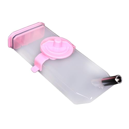 ＡＷＨＡＯ Wasserflasche für Hunde, Zwinger-Tränke, Futterspender, auslaufsicher, zum Aufhängen, Wasserspender für Hunde zum Joggen, Welpen, andere kleine Tiere, 480ml Rosa von ＡＷＨＡＯ