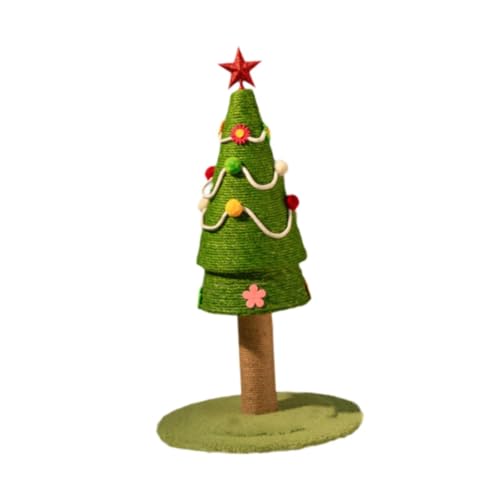 ＡＷＨＡＯ Weihnachtsbaum-Kratzbaum, Kleiner Katzenkratzbaum, Schleifpfoten, Spielzeug, süßer Möbelschutz, Haustiere, Katzenkratzbaum von ＡＷＨＡＯ