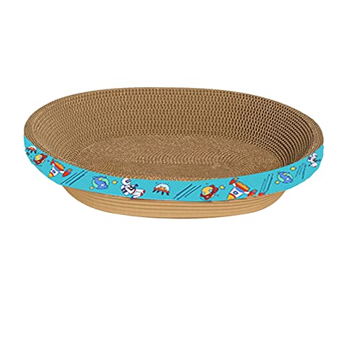 ＡＷＨＡＯ Wellpappe Kratzunterlage für Katzen, Kratzbrett, Kratzbrett Aus Wellpappe, Trainingsspielzeug, Lounge, Wellpappe Zum Schutz von Möbeln, 55 cm x 10 cm von ＡＷＨＡＯ