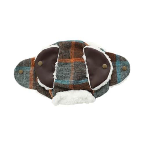 ＡＷＨＡＯ Wintermütze für Hunde, Hundemütze mit Ohrlöchern, Kopfbedeckung, Wintermütze für Hunde, Katzen, Hunde, Haustierkostüm, zum Spazierengehen, Sport, Khaki and M von ＡＷＨＡＯ