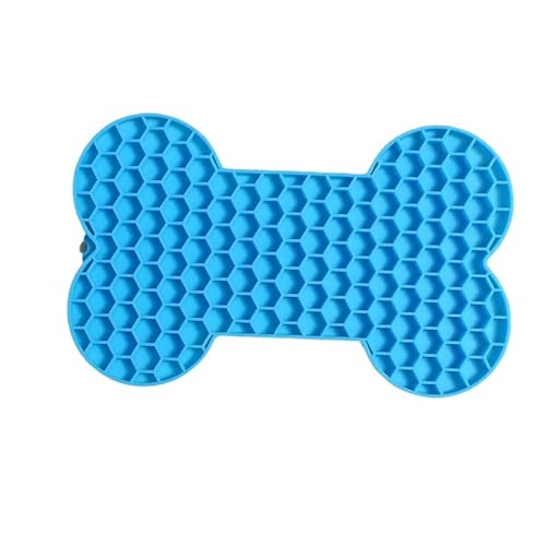 Premium Tierfreundliche Leckmatte, Futternapf, Futtermatte, Für Hund & Katze, Snuffmatte (Blau) von AWR