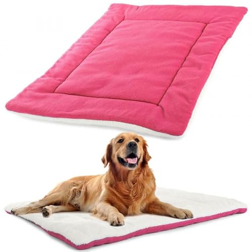 Warmhaltige Tiermatte/Decke/Hundematte | Tierdecke/Katzenkorb/Hundekorb | Tierbett | Extra Warm - (75x55) (Rosa) von AWR