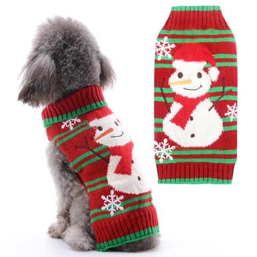 AXIIJGL Hundepullover Ugly Vintage Knit Christmas Halloween Sweater Xmas Rentier Urlaub Festlicher Hund Pullover Kleidung für kleine, mittelgroße und große Hunde von AXIIJGL