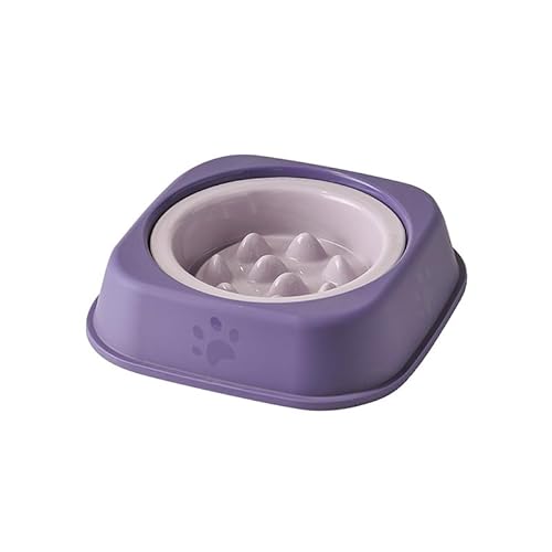 Slow Feeder Hundenäpfe Keramik Welpen Futternapf für kleine Hunde Katze Slow Feeder Bowl Schützende Katze und Hund Schnurrhaare Verhindern Ersticken mit 2-in-1 Multifunktionaler Trainingspfeife von AXIIJGL