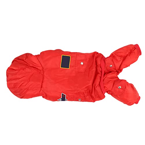 AXOC Daunenjacke für Hunde, warme dick wattierte Hundejacke mit Kapuze für Chihuahua für große Hunde 4XL von AXOC