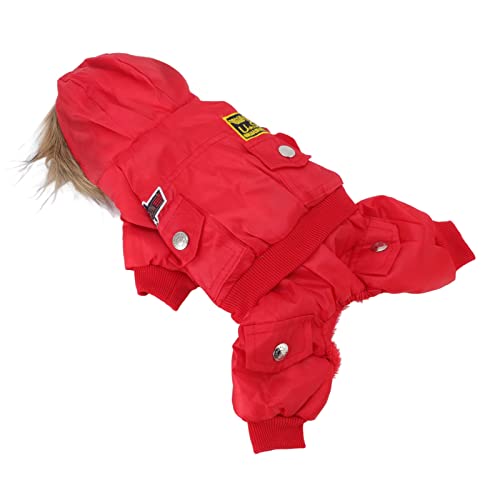 AXOC Warmer Hundemantel mit Kapuze, verhindert Sonnenbrand, verhindert Zecken, verhindert Haarausfall, umwerfende Farbe, warme Hundemäntel für Teddybären, für kleine, mittelgroße Hunde (XS) von AXOC