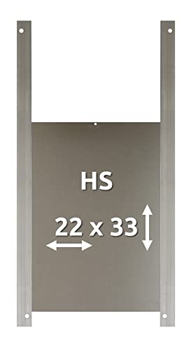 HS – Alu-Hühnertür/Hühnerklappe, Größe S, 22x33cm, von AXT-Electronic von AXT-Electronic