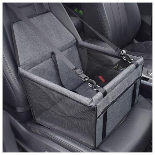 Hunde Autositz für Kleine Mittlere Hunde, für FIAT Bravo 500 Freemont Extra Stabiler Auto Hundesitz, Hundeautositz für Rück- und Vordersitz,B/Grey von AYBEN