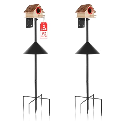 Smart Bird Feeder Pole – (81,3 - 239,9 cm) verstellbare Vogelhaus-Stange, kompatibel mit Bird Buddy, Bluebird House und einer Vielzahl von intelligenten Vogelhaus-Stilen, robustes Vogelfutterstation, von AYIXITIELU
