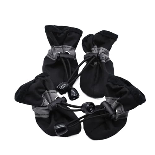 Hundeschuhe,Pfotenschutz Hund Haustierbedarf Haustierschuhe rutschfeste Schuhe Hundeschuhe Hundekleinkindschuhe Bequeme, lässige, universelle, verschleißfeste, rutschfeste Haustierschuhe(Black,XL) von AYKANING