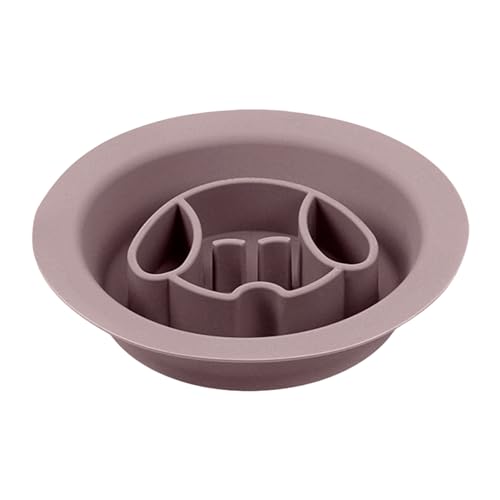 Slow Feeder Katzennapf, Hundenäpfe mit Saugnäpfen, Hund Slow Feeder Bowl, Slow Cat Feeder für Kippprävention, Kleiner Hund Slow Feeder Bowl für Stressabbau und Spaß hinzugefügt (Rosa) von AYKHDS