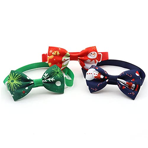 AYNEFY Haustierkragen, 50pcs Weihnachtsfliege Krawatte für Hunde, Verstellbares Urlaubskostüm, Haustierzubehör für Fotografie, Feiertage AYNEFY Haustierkragen, 50pcs Weihnachtsfliege Krawatte für Hunde, Verstellbares Urlaubskostüm, Haustierzubehör für Fotografie, Feiertage von AYNEFY