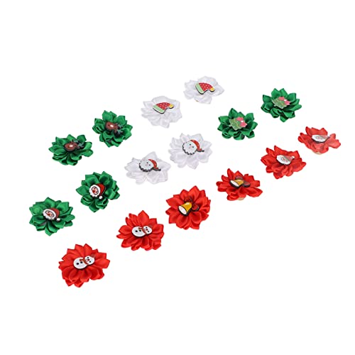 AYNEFY Weihnachtshundkragen, 16pcs Hundepflege-Haarbänder mit Gummibändern für Kleine Mittelgroße Hunde, Auffällige Weihnachtspflicht, Easy-On, Easy-Off-Design, Einzigartig und von AYNEFY