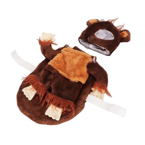 Dog Supplies Hundekleidung, Haustier-Cosplay-Outfit mit für Feiertage, lustiger Affe, Hundekostüm, niedliches Hundezubehör (XL) von AYNEFY