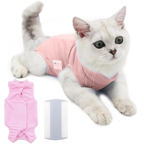 AYNKH Katze Chirurgie Recovery Anzug Katze Kleidung Kitten Onesie, Katze Körper Anzug zu stoppen Lecken medizinische Weste, Kegel der Scham Alternative chirurgische Spay Anzug für weibliche Katze von AYNKH