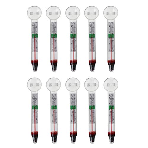 AYPOHU 10 Stück Schwimmender Thermometer Thermometer Ablesbar Unordentlichen Drähte Saugen Inneren von AYPOHU