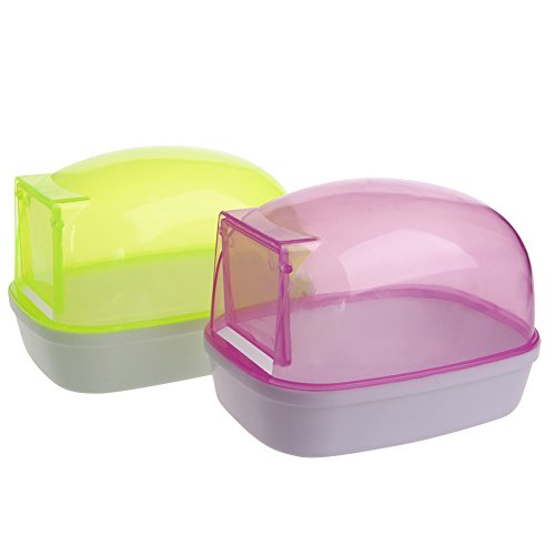 AYPOHU Hamster Badezimmer Sauna Sand Bad Pool Werkzeug Klare Toilette Leicht Zu Reinigen Für Kleine Haustiere Hamster Spielzeug Ball von AYPOHU