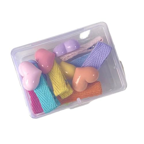 AYPOHU LoveHearts Haarspange 10 Stück Seitenklammer Bonbonfarben Haarnadel Haarspange Hunde Koreanischer Kopfschmuck von AYPOHU