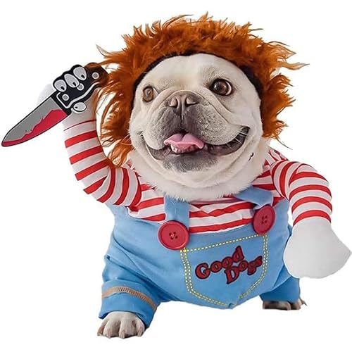 AZA Halloween-Kostüm für Hunde, Baumwolle, Kürbis, Cosplay, Fledermaus für Haustiere, Hemd, Haustier, Jungenmantel für kleine Hunde, niedliches T-Shirt, Katzenmädchen, Outfits, Hundepullover, von AZA