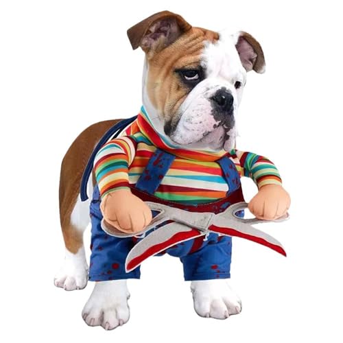 AZA Halloween-Kostüm für Hunde, Baumwolle, Kürbis, Cosplay, Fledermaus für Haustiere, Hemd, Haustier, Jungenmantel für kleine Hunde, niedliches T-Shirt, Katzenmädchen, Outfits, Hundepullover, von AZA