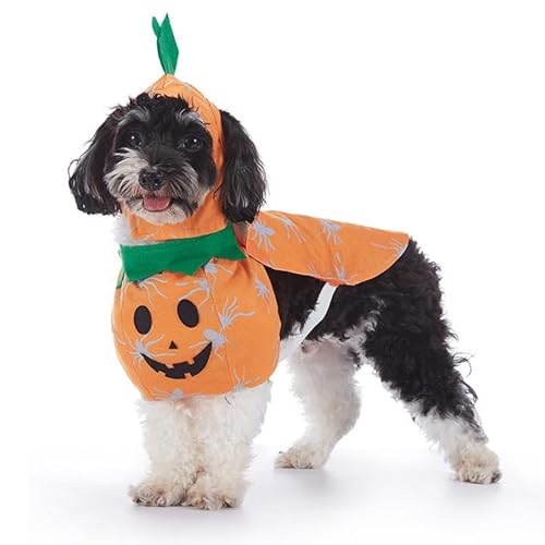 AZA Halloween-Kostüm für Hunde, Baumwolle, Kürbis, Cosplay, Fledermaus für Haustiere, Hemd, Haustier, Jungenmantel für kleine Hunde, niedliches T-Shirt, Katzenmädchen, Outfits, Hundepullover, von AZA