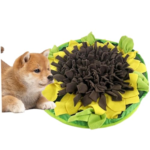 AZIDWERYQ Snuffle Matte für Hunde, Haustierfütterungsblumenmatte, fördert natürliche Futterfunktionsfähigkeiten Hundespielzeug, Hundebecheteil für Haustierkatze Hundepelft Snuffle Matte für Hunde von AZIDWERYQ