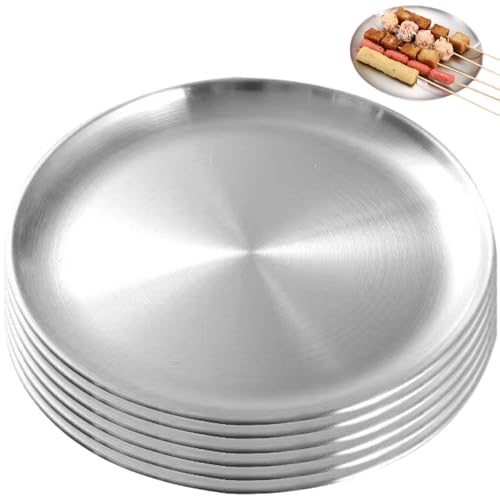 Edelstahl -Katzenschalen 6pcs 6,69 Zoll runde runde breite Whiskerfreundliche Katzengerichte verdicken Flache Katzenschalen Metall -Mischschalen für kleine Hunde und Katzen oder Mahlzeitenzubereiten, von AZIDWERYQ