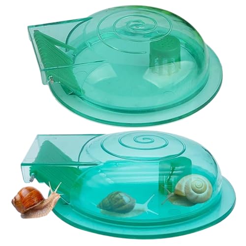 Schneckenfalle Aquarium 2pcs 6.69x4.84x1.18 Kunststoff Aquarium Schneckenfalle Aquarium Schneckenentferner Reinigungsmittel leichter Schnecken Tank visueller Planaria -Falle für Fischtank Aquarium Sc von AZIDWERYQ