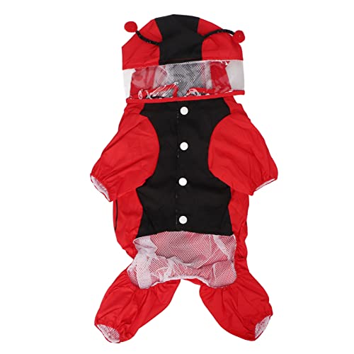 Hunde-Regenmäntel für mittelgroße Hunde, wasserdicht, doppellagig, atmungsaktiv, leicht, reflektierend, Hunde-Regenjacke für den täglichen Spaziergang (XL) von AZMUDE