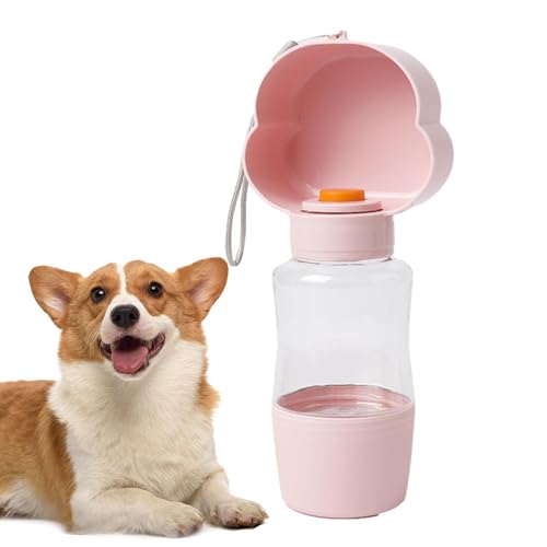 Hunde-Reiseflaschen, 400 ml, auslaufsicherer Outdoor-Trinknapf mit Futterbehälter – Haustier-Trinkzubehör für Picknick, Reisen, Camping, Wandern, Spazierengehen Azoob von AZOOB