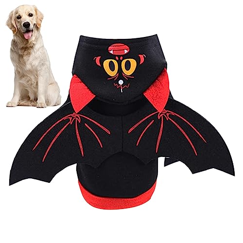 Katzen-Fledermausflügel-Anzug, Halloween-Kostü , Haustier-Fledermausflügel, Kleidung, Halloween-Fledermaus, Cosplay, Welpenkleidung, Halloween-Hundetuch für Hunde und Katzen, Rollenspiele Azoob von AZOOB